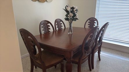 6 chairs dinning set