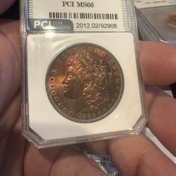 1886 Morgan Silver Dollar MS66 Toner
