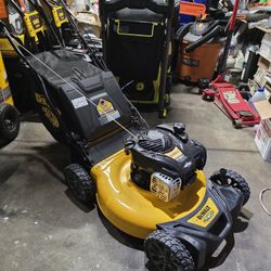 DEWALT 21 in. 150cc Briggs and Stratton 625ex Engine Rear Wheel Drive 2-in-1 Gas Self Propelled Walk Behind Lawn Mower