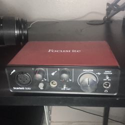 Focusrite Scarlett Solo 2nd Gen Audio Interface 