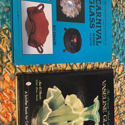 Vintage Carnival And Vaseline Glass Hardcover Books