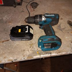 Makita Brushless Drill And Battery No Charger 