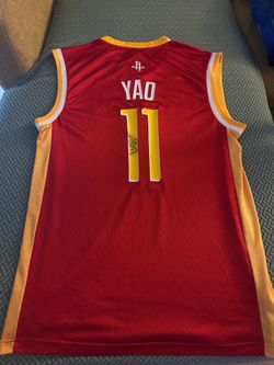 Yao Ming Houston Rockets Autographed Jersey Adidas NBA Adult Medium new with tags