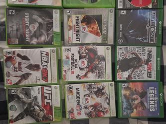 Various Xbox 1 and Xbox 360 Games