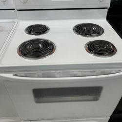 Gorgeous White Coil Top Stove 