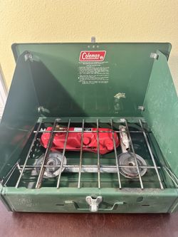 Coleman Two Burner Camp Stove 425E499 Vintage 