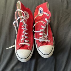 Red Converse Size: 9.5