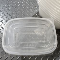 Plastic Storage Containers Set of 25
