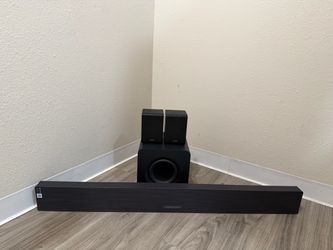 Samsung Soundbar with Subwoofer and Rear Speakers