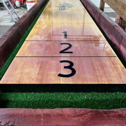 Custom Made Brand New 9' Baltimore Ravens Football Shuffleboard.