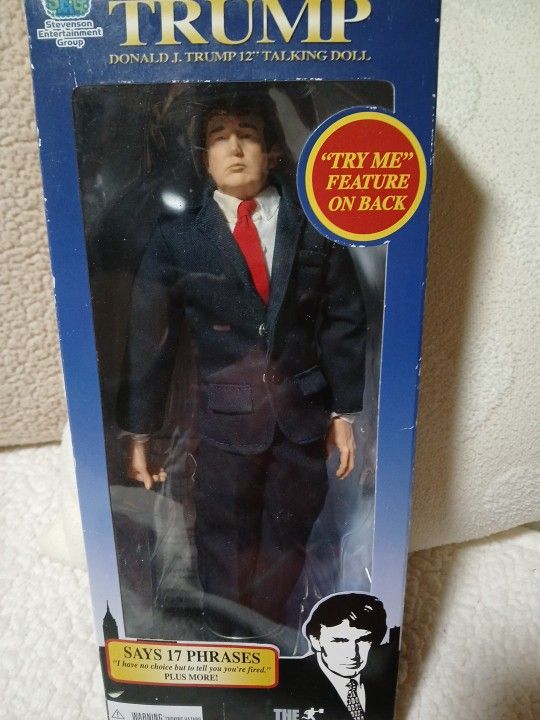 Talking DONALD TRUMP Apprentice DOLL. NOW $40.00 Was ( WORKS) !!