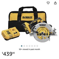 Dewalt 7 1/2” Circular Saw 20 Volt With 8 Amp Battery And Fast Charger