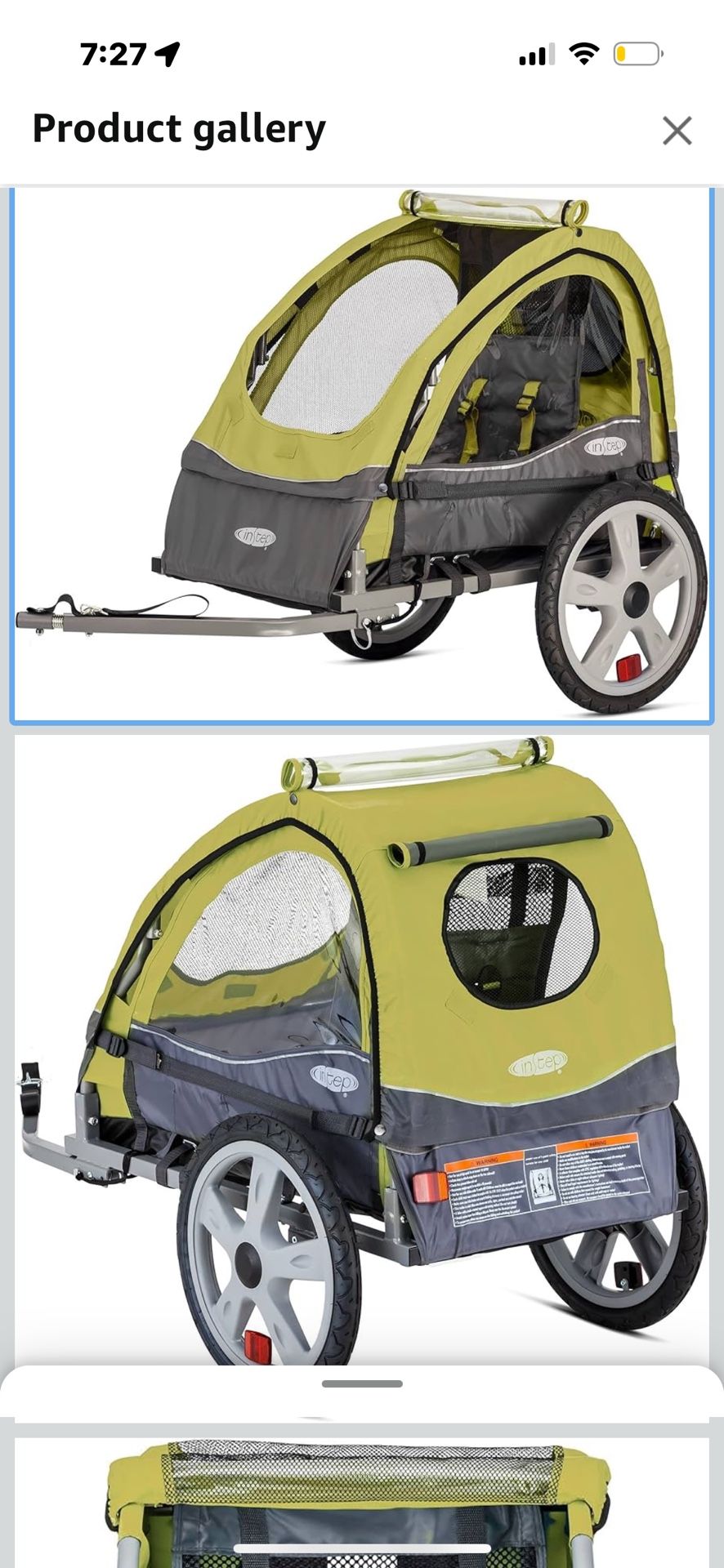 Instep Bike Trailer  - Double Seat