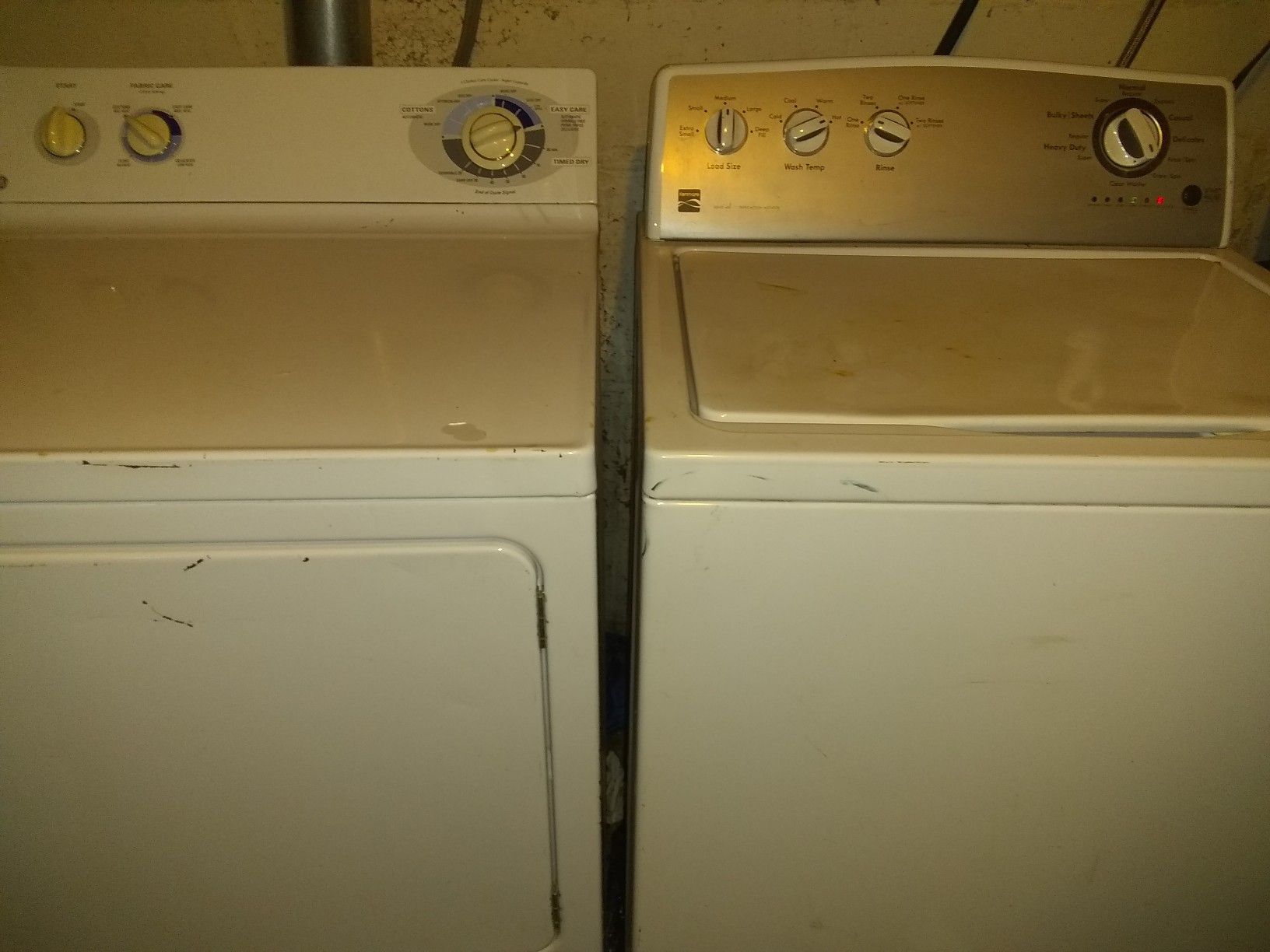 Kenmore washer and dryer