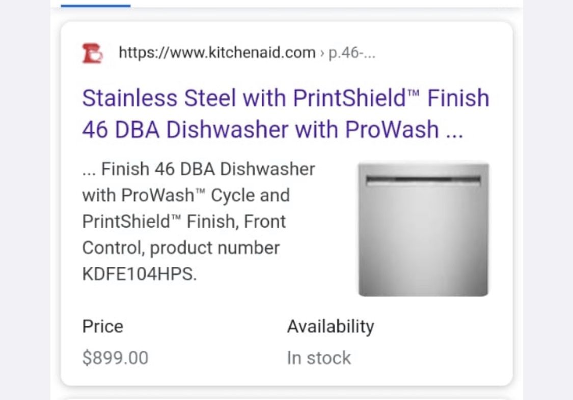 Dishwasher Brand new Retail $899.00 Sacrifice $699.00