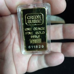 1 Ounce Fine Credit Suisse Gold Bar