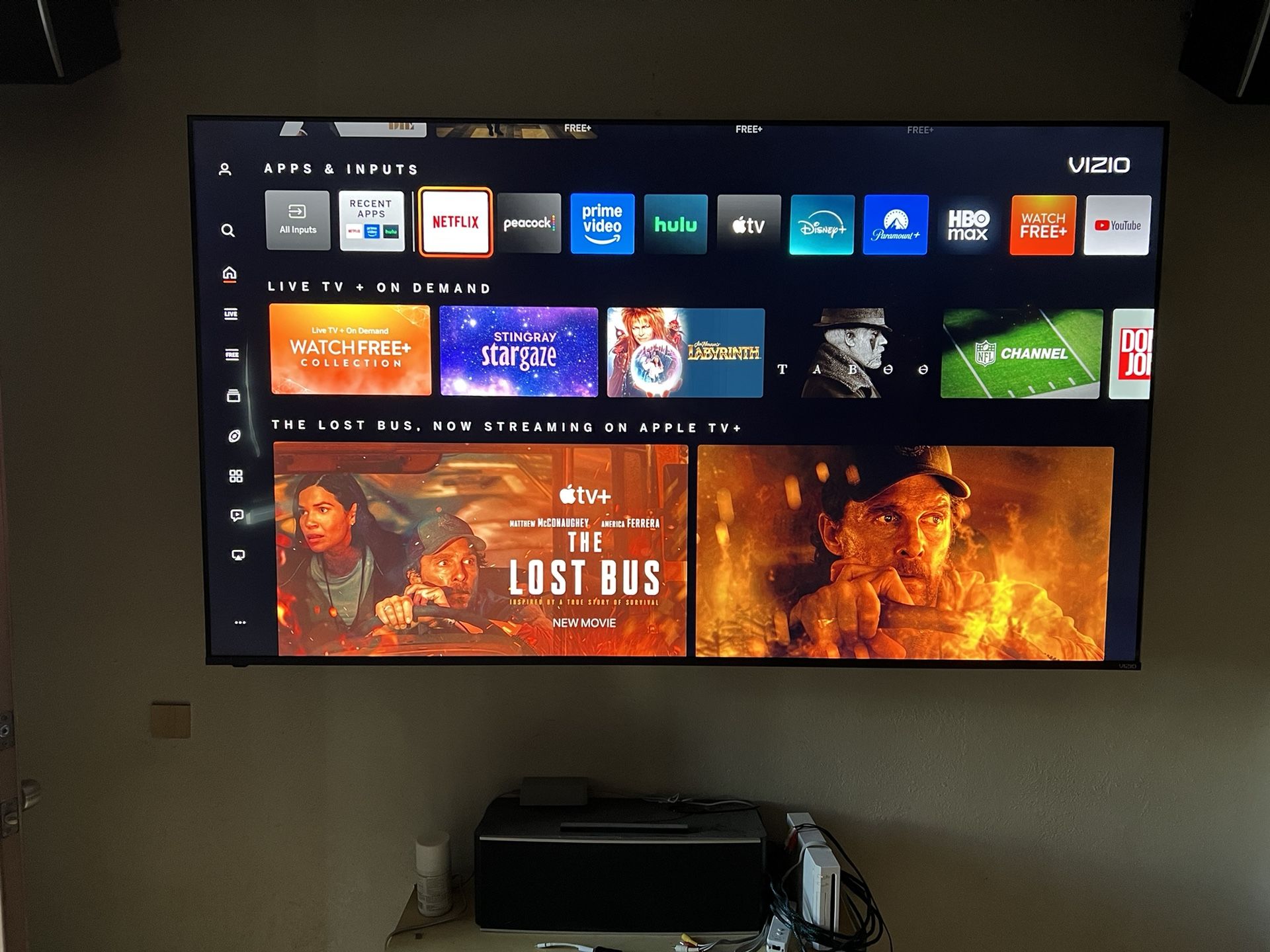 Vizio 75” Smart Tv With Remote And L.E.D Back Lighting
