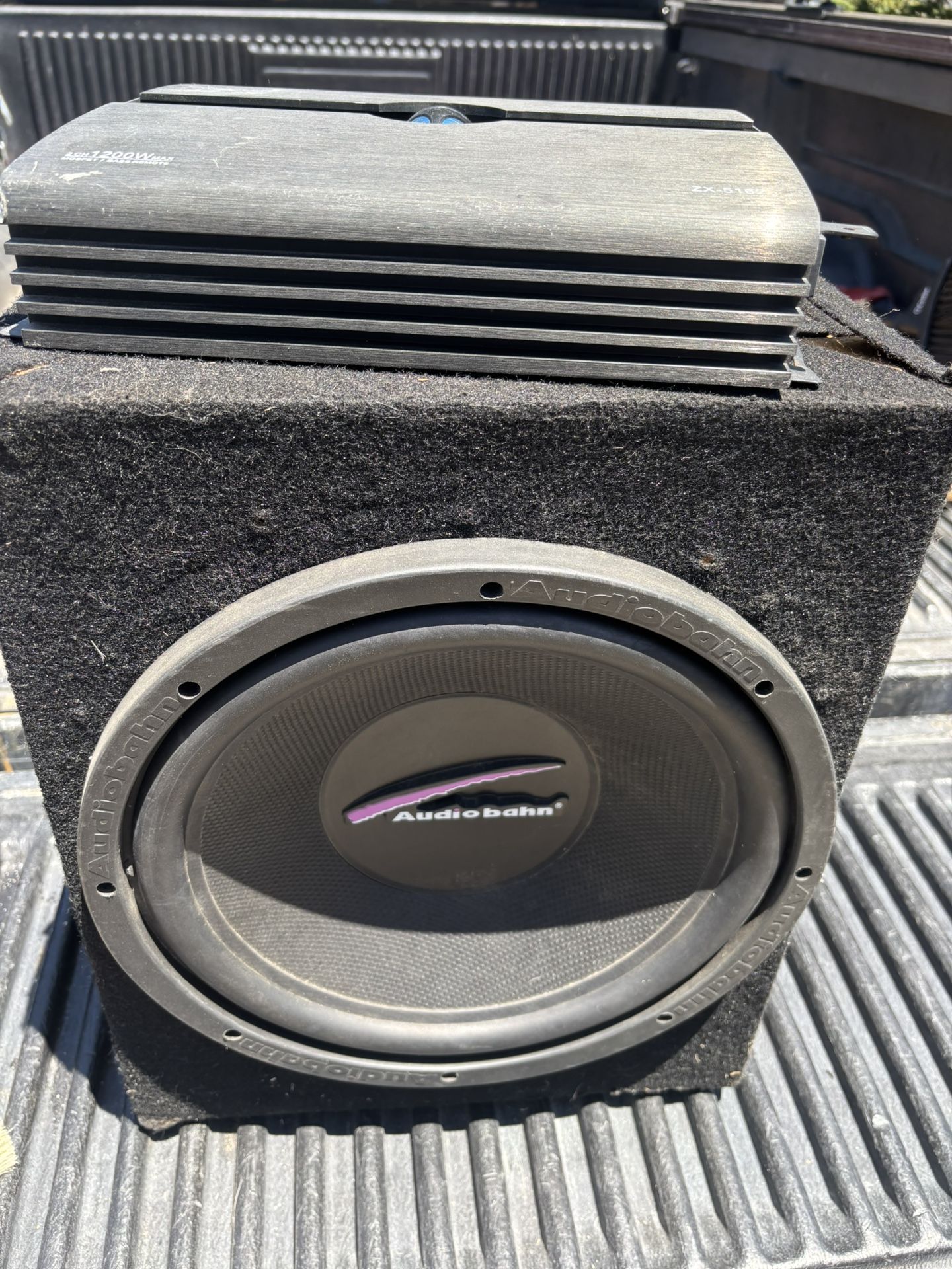 Used 12” Audio Hahn Speaker And Umplifier