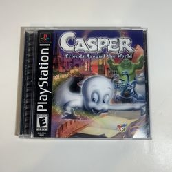 Casper Friends Around The World Sony PlayStation 1 PS1, TESTED & WORKING! CIB