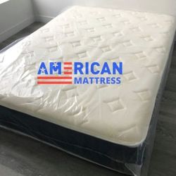 ‼️Mattress full size plush premium con box Spring🟢mattress full size‼️