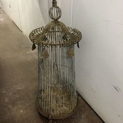 Vintage metal birdcage