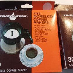 Vintage Tricolator Coffee Filters