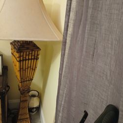 Vintage Faux Bamboo  Lamp