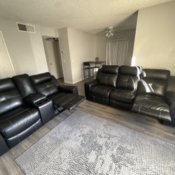Leather Sofa Set 