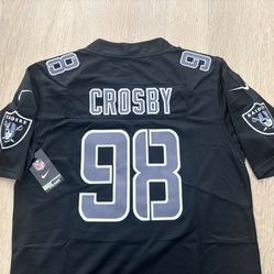 Raiders Crosby Maxx Black Jersey ( s, M, L, XL, 2X, 3X) 