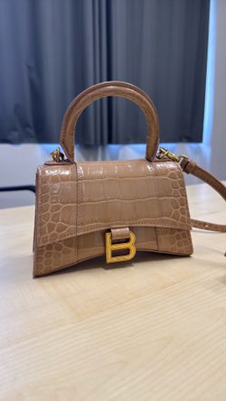Balenciaga Crocodile hourglass bag