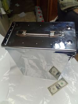 Very Tall Chrome Plated Ammo Box