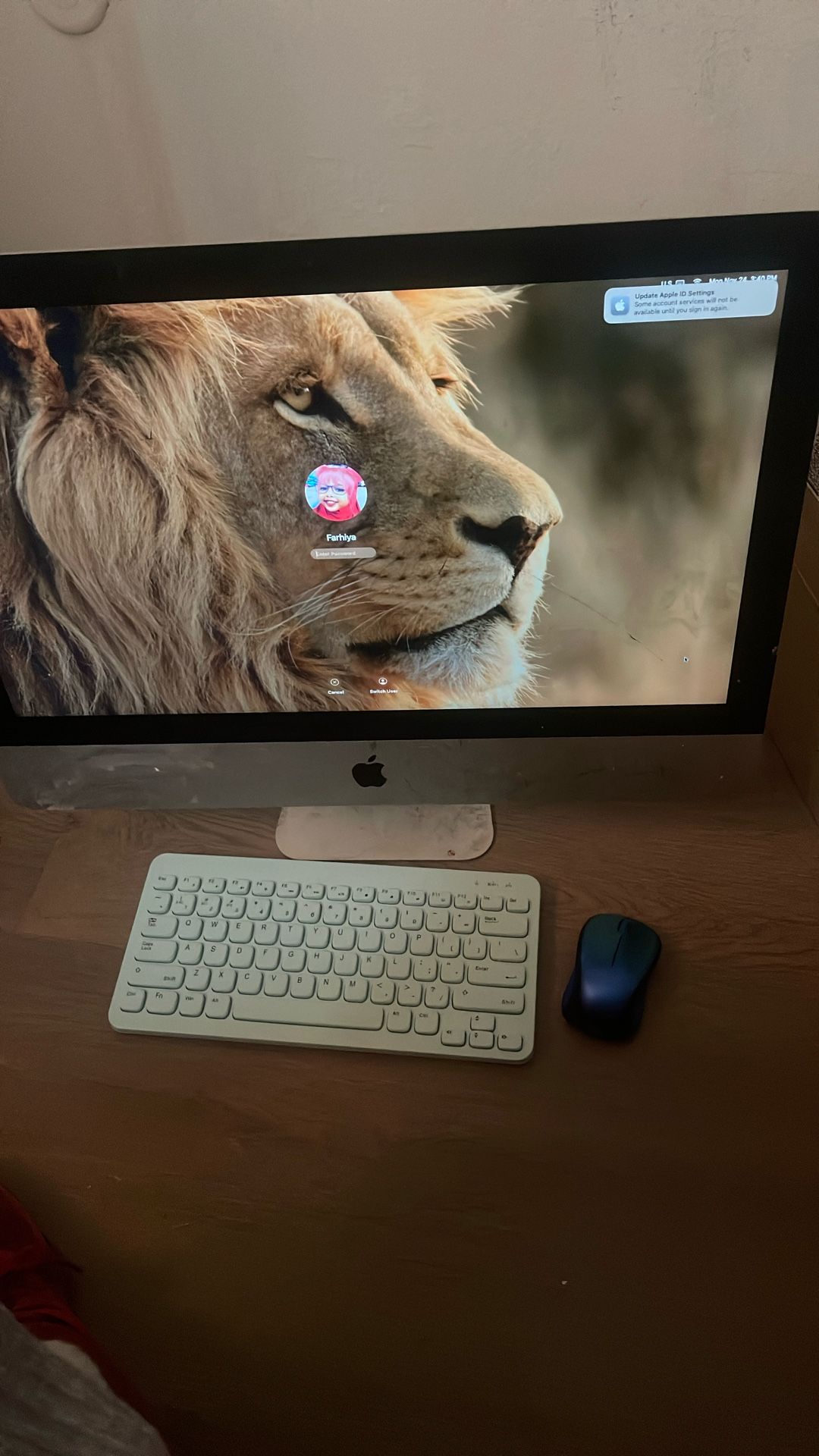 Imac With Wireless Keyboard And A Mouse