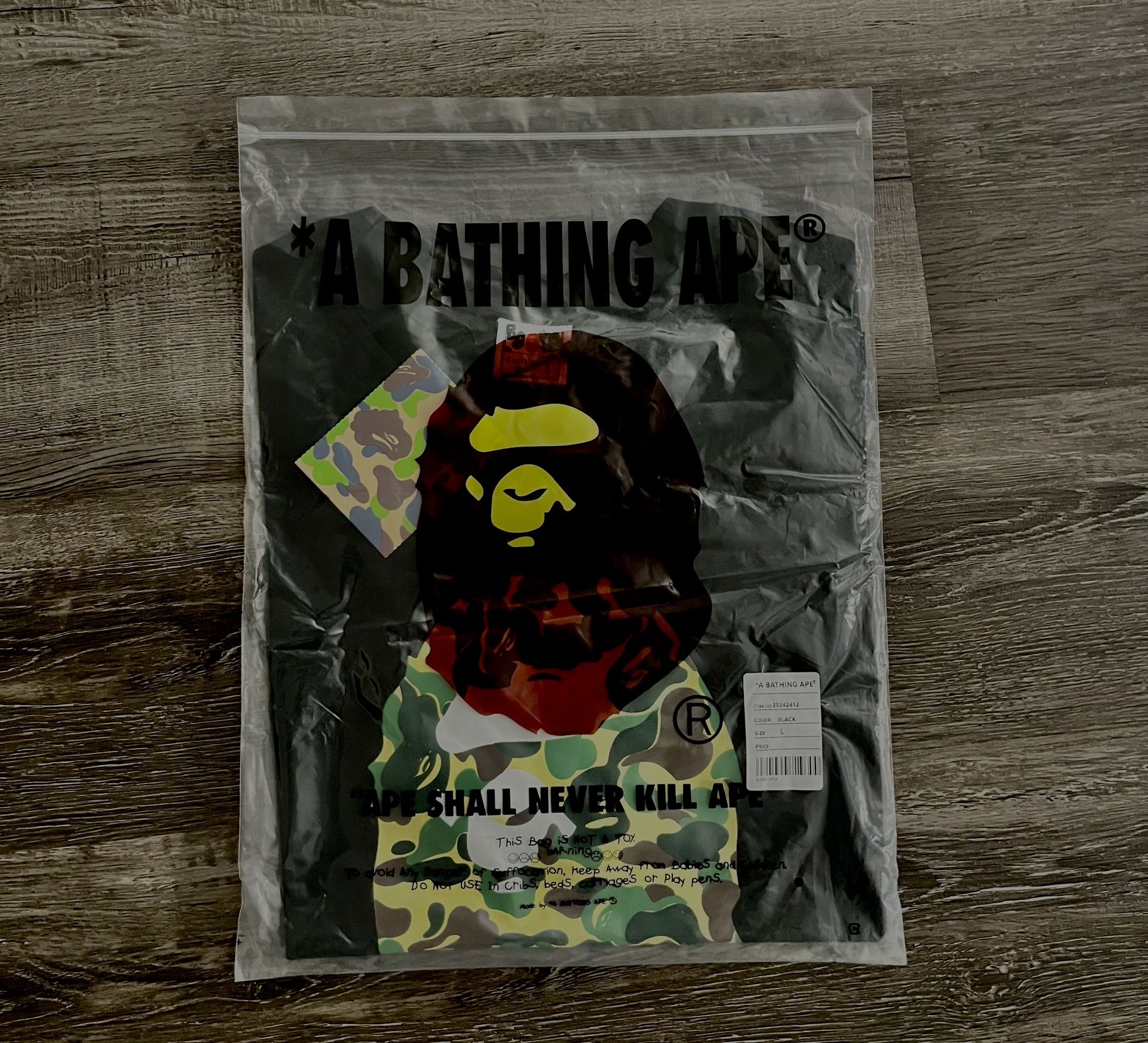 BAPE ABC Camo By Bathing Ape Tee 'Black/ Green'