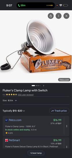 Pair of heat lamps