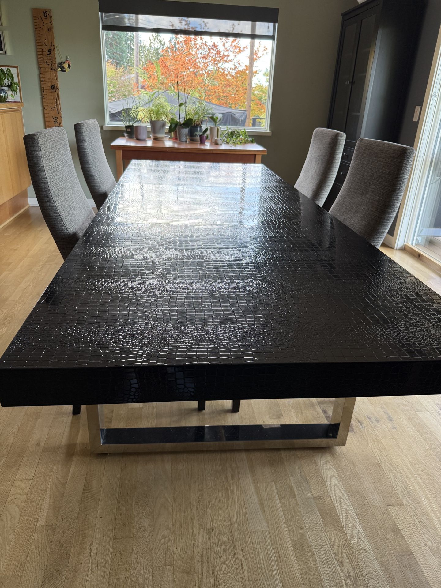 Dining Table With Leaf 100” X 37”
