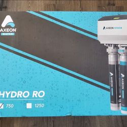 Axeon Water Hydro Reverse Osmosis 750 Gallon Per Day Hyperfiltration System- NEW