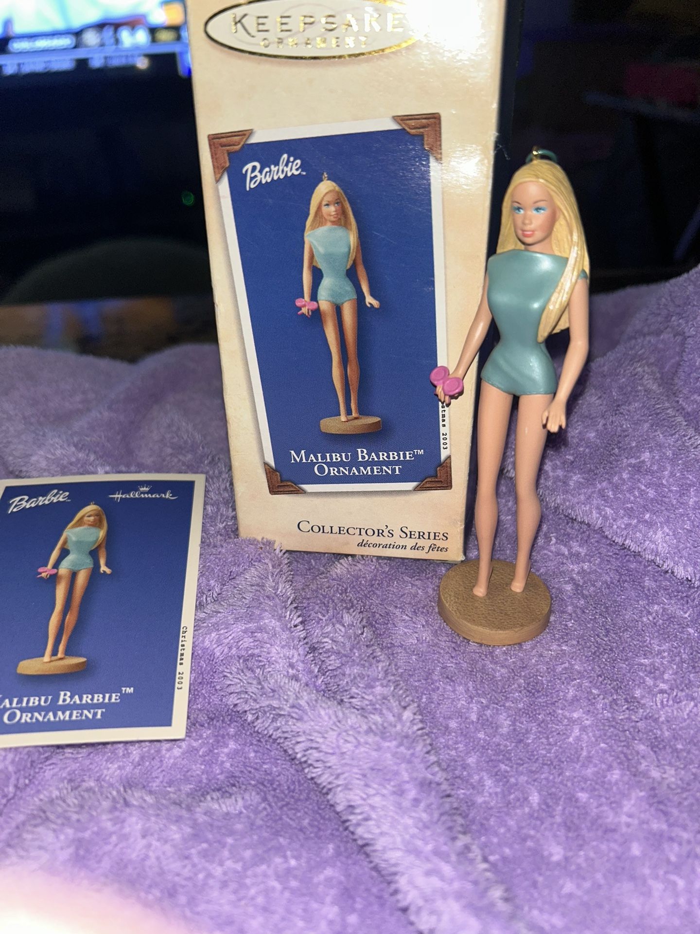MALIBU BARBIE ORNAMENT - 2003 REPRODUCTION