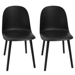 New Black Dining Chairs - Set of 2