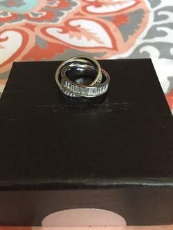 MK Silver Ring