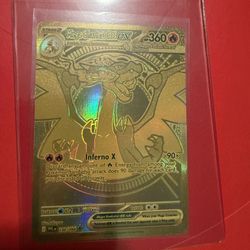 Gold Mega Charizard Ex