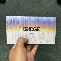 WALLET, OTHER RIDGE WALLET USED W BOX BURNT DAMASCUS