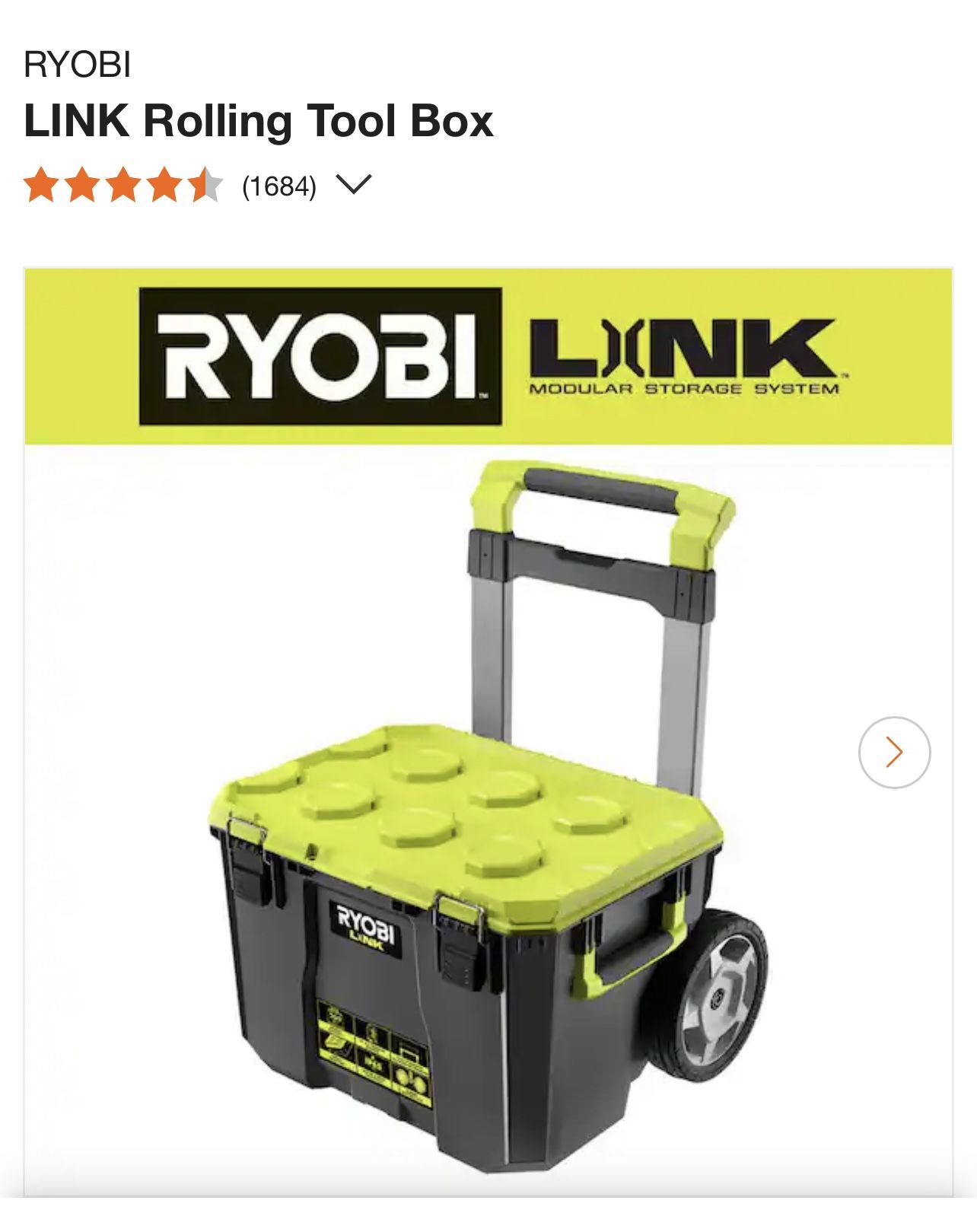 RYOBI LINK Rolling Tool Box