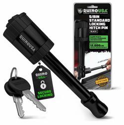 Rhino USA Locking Hitch Pin For 2” Hitch Receiver 12000 Pounds