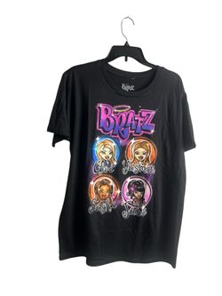 New Women’s Bratz  Black Graphic T-shirt  60% cotton 40% polyester  New without tags Size L