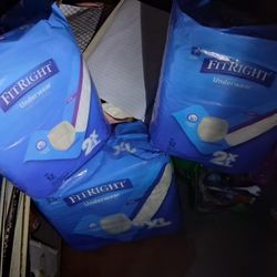 FIT RIGHT Adult Disposable Underware.   $23 For All (3)