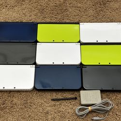 Nintendo New 3DS XL LL w Charger And Stylus (Pick Your Color)