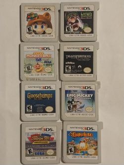 8 Nintendo 3DS games $15 each
