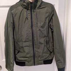 Scotch & Soda - green lightweight travel jacket in small