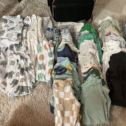 Baby Clothes And Diaper Bag 