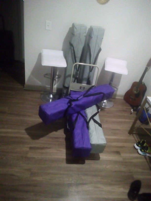Booth Concession Tent Vendor Easy Pop-up New 10x10 Royalty Purple Or White (Gray) Each 100